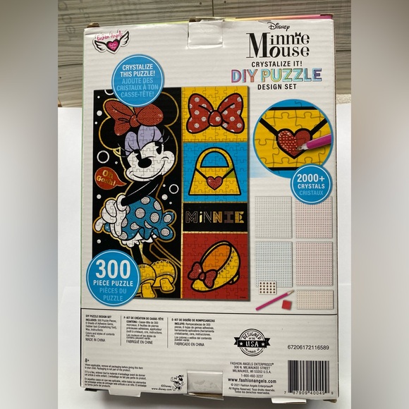 Disney Minnie Mouse Crystalize It! Puzzle / Diamond Art Design 300 piece set - Picture 3 of 6